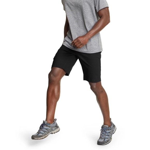 New Mens Eddie Bauer charcoal Rainier 10’ tech short lightweight water repellent - Picture 1 of 7